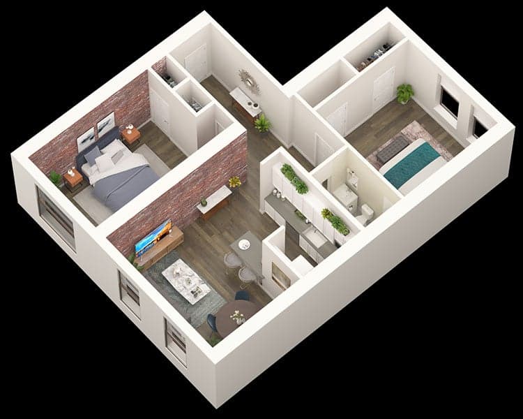 Angled Isometric Renderings