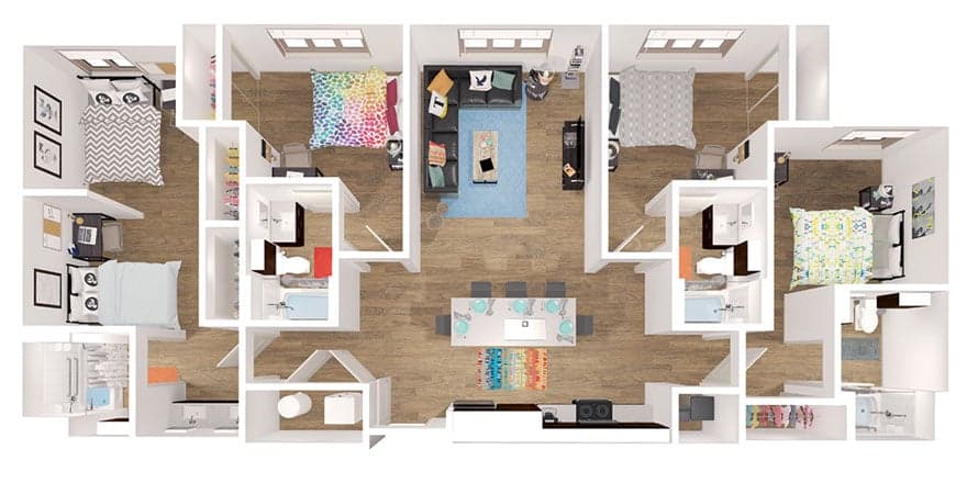 Top-Down 'Dollhouse' Views